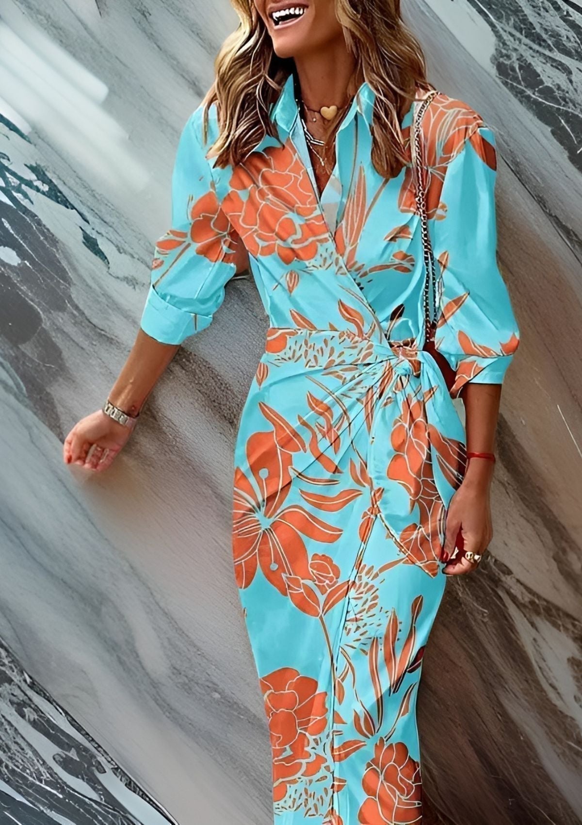 BELÉN | Wrap Dress with Print