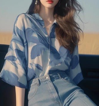 Rita | Relaxed Collar Blouse