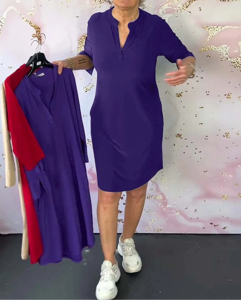 ISABEL | Elegant Dress with V-Neck