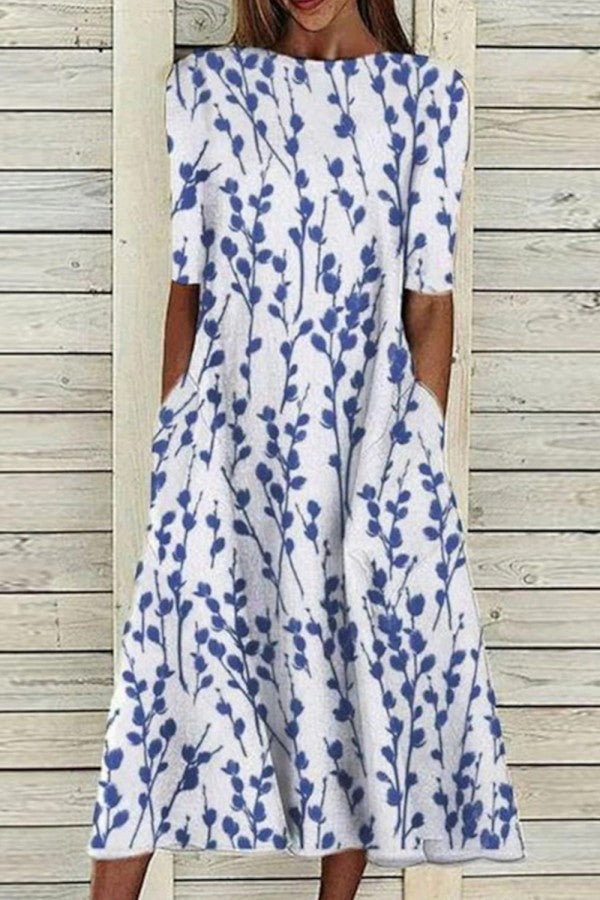 Hailey | Crew Neck Half Sleeve Dress