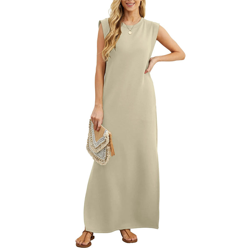 MARIANA | Long Flowing Dress with Wrinkle-Resistant Effect