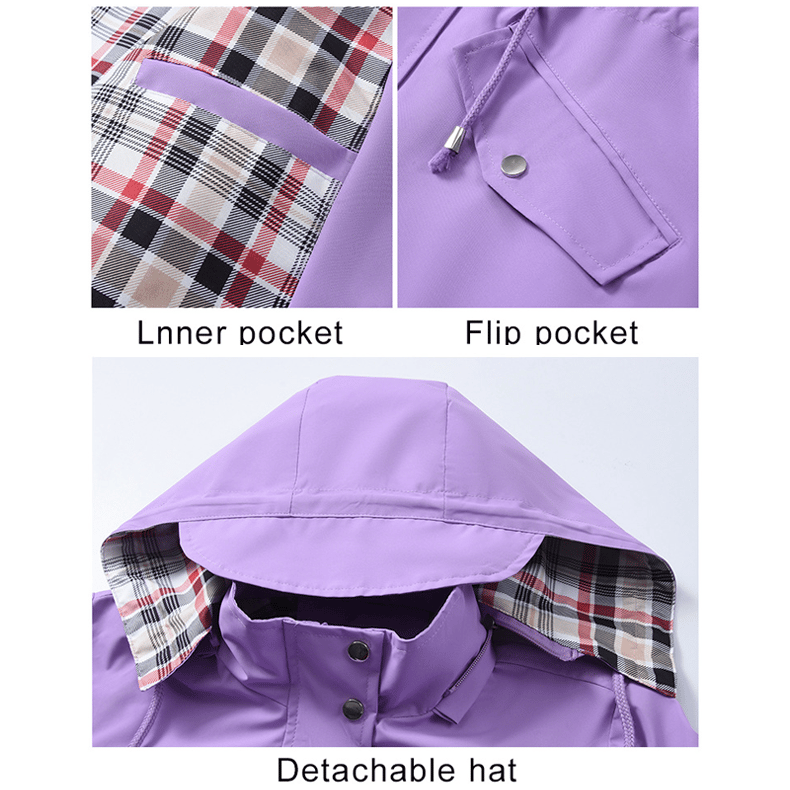 Veyra™ | Check-Lined Waterproof Coat
