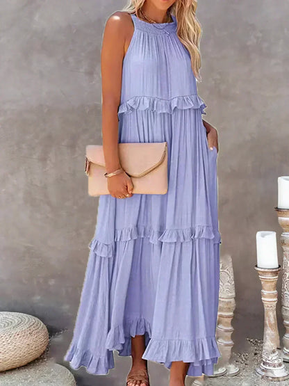 LANDRY | Chic Ruffle Trim Sleeveless Dress