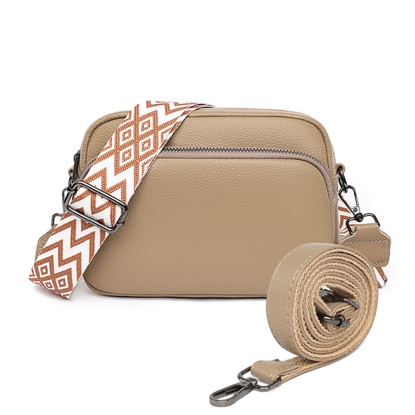 Charleston Signature Leather Crossbody Bag with Accessories