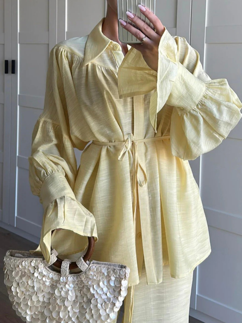 Carenza™ | Elegant Linen Dress