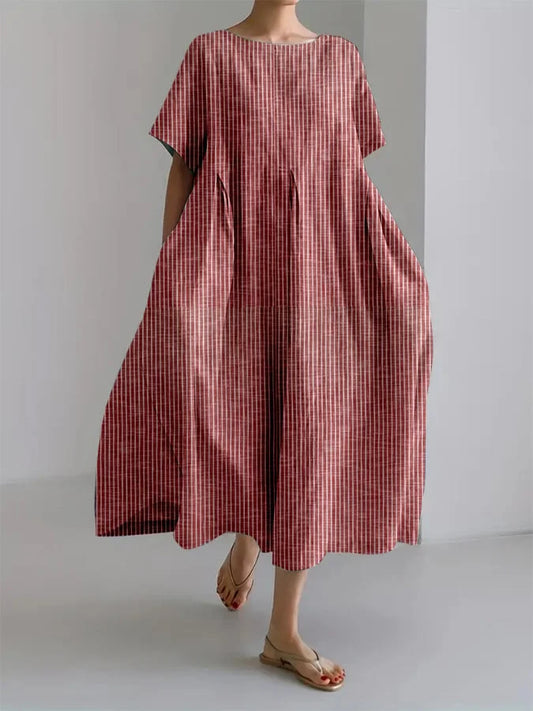 Bianca | Casual long dress with relaxed cut and retro style for everyday wear