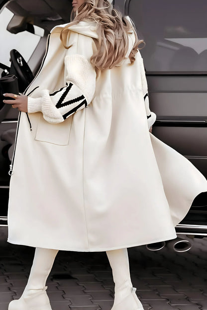 Virelle | Knitted Hooded Long Coat