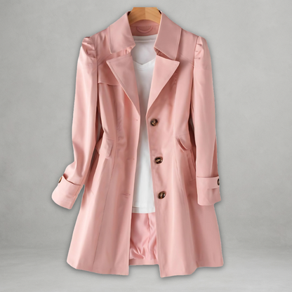 Dani™ | Stylish Longline Button-Down Coat