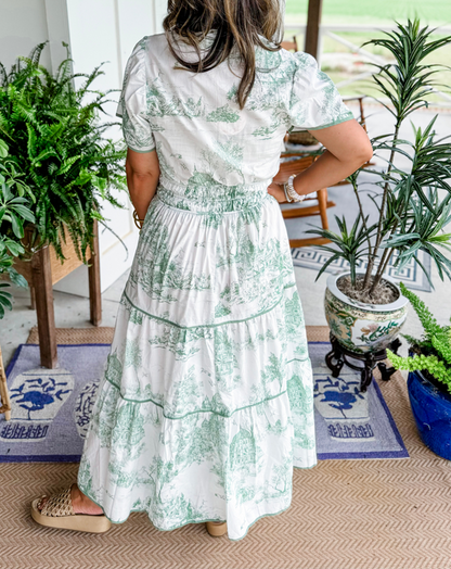 CINDY | Toile Maxi Dress
