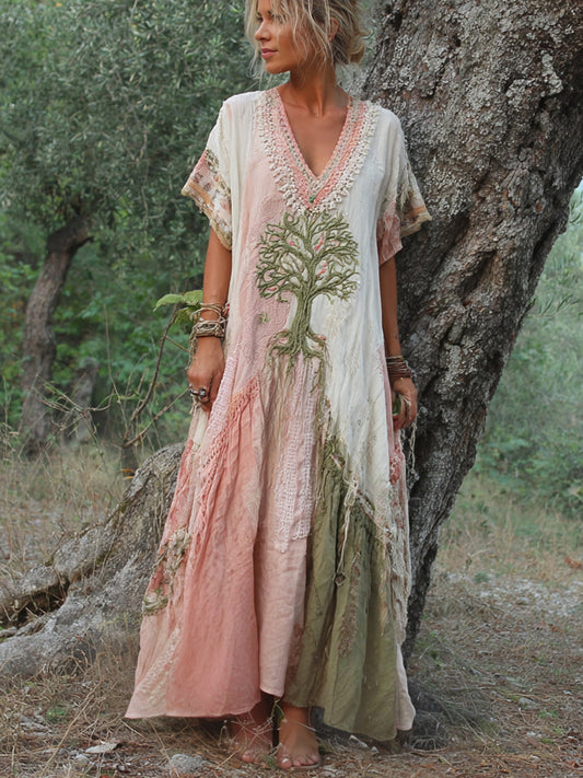 ELI | Boho Retro Tree Dress