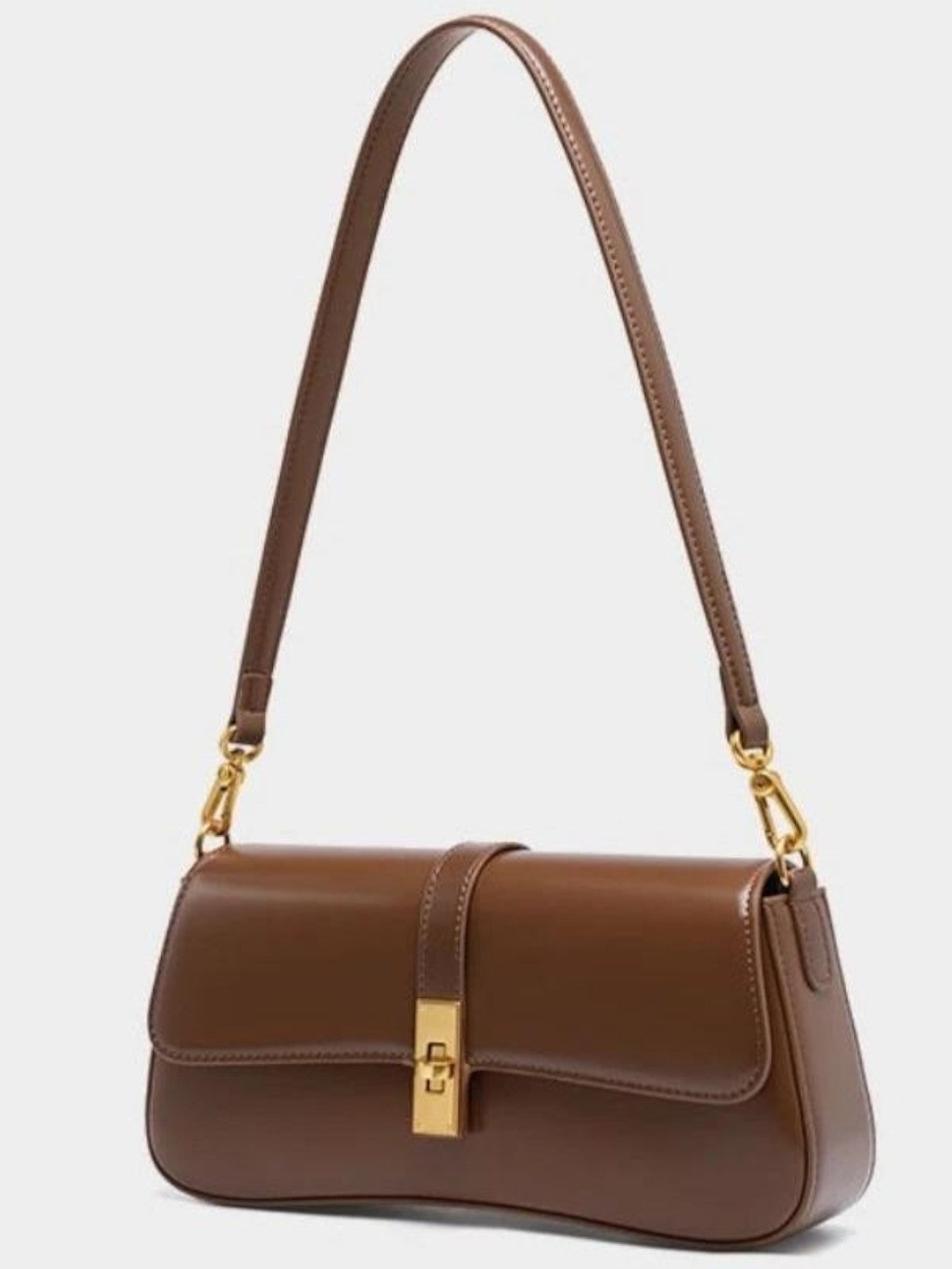 Aurora Brown Leather Shoulder Bag