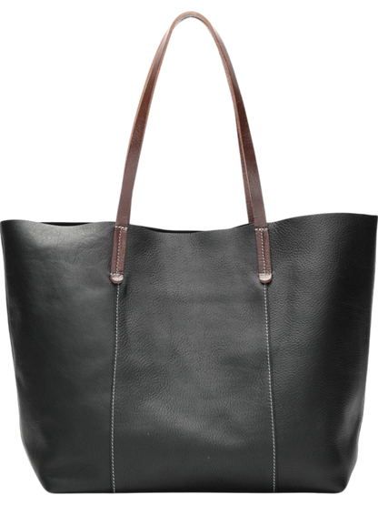 Mira Everyday Cowhide Leather Tote Bag