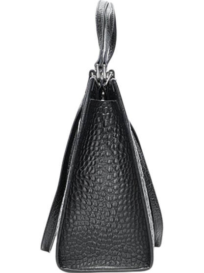 Nora Crocodile-Embossed Leather Tote Bag