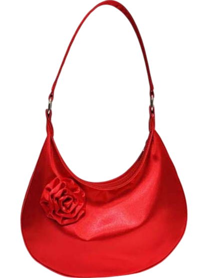 Kaia Floral Crescent Shoulder Bag