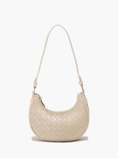 Flora Compact Leather Look Shoulder Bag