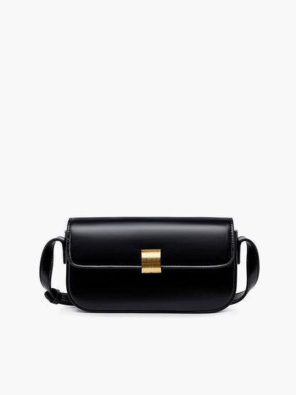 Scarlett Glossy Buckle Clutch Shoulder Bag