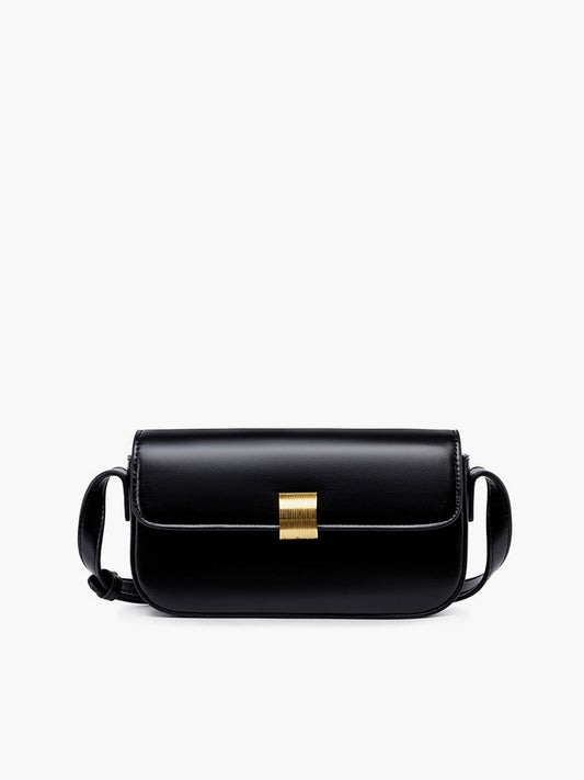 Scarlett Glossy Buckle Clutch Shoulder Bag