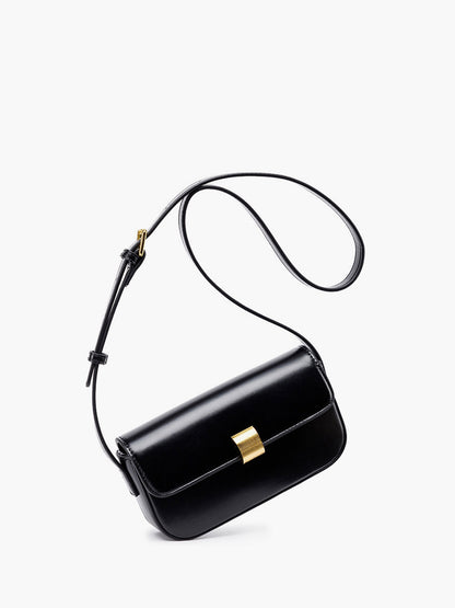 Scarlett Glossy Buckle Clutch Shoulder Bag
