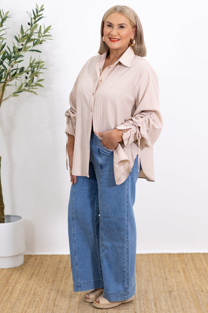 Laura | Oversized Striped Shirt
