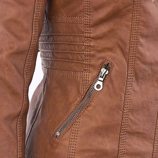 ZYNNIA | Weatherproof Leather Jacket