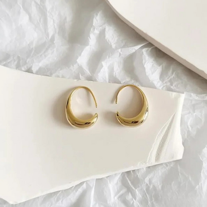 Elegant earrings in gold and silver