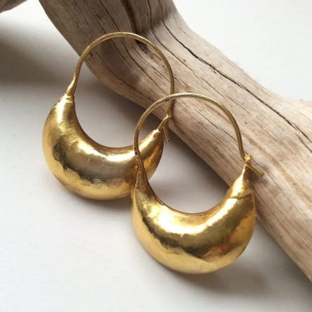 Retro Gold Basket Earrings