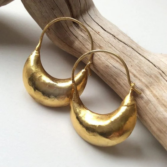 Retro Gold Basket Earrings