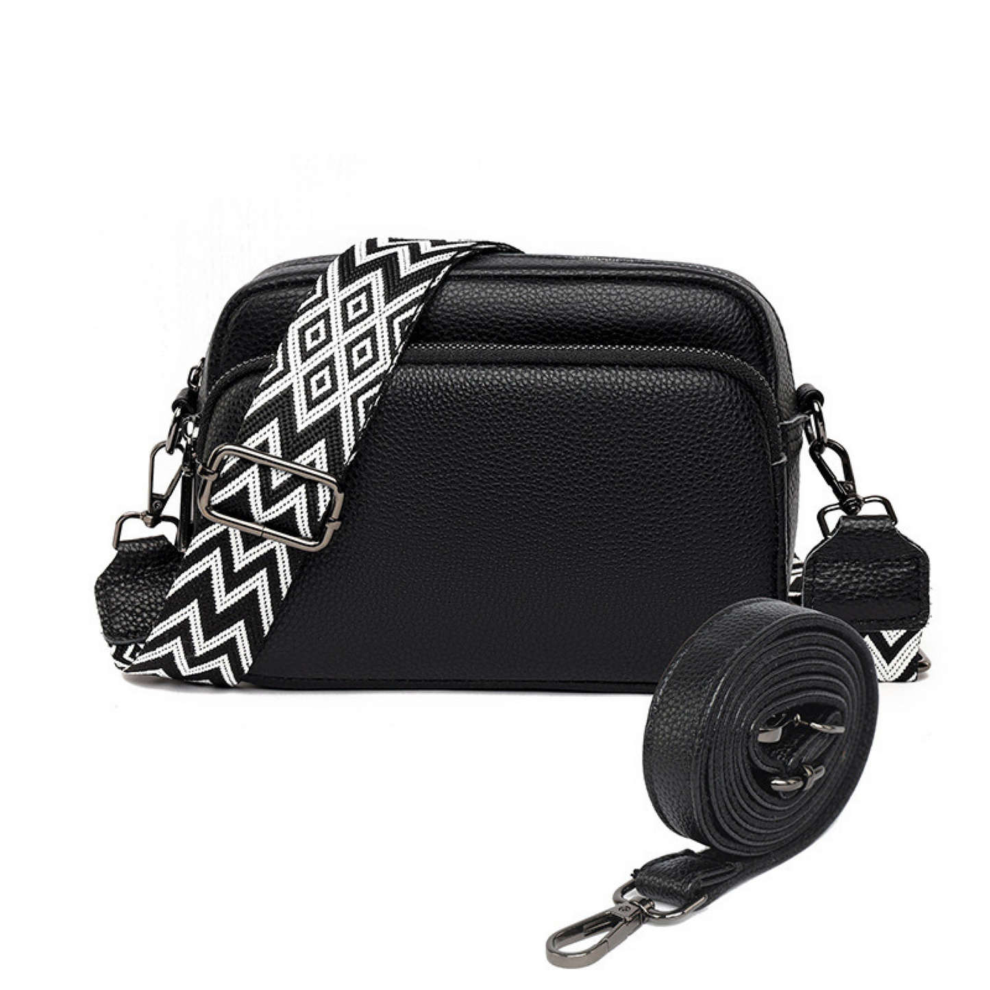 Charleston Signature Leather Crossbody Bag with Accessories