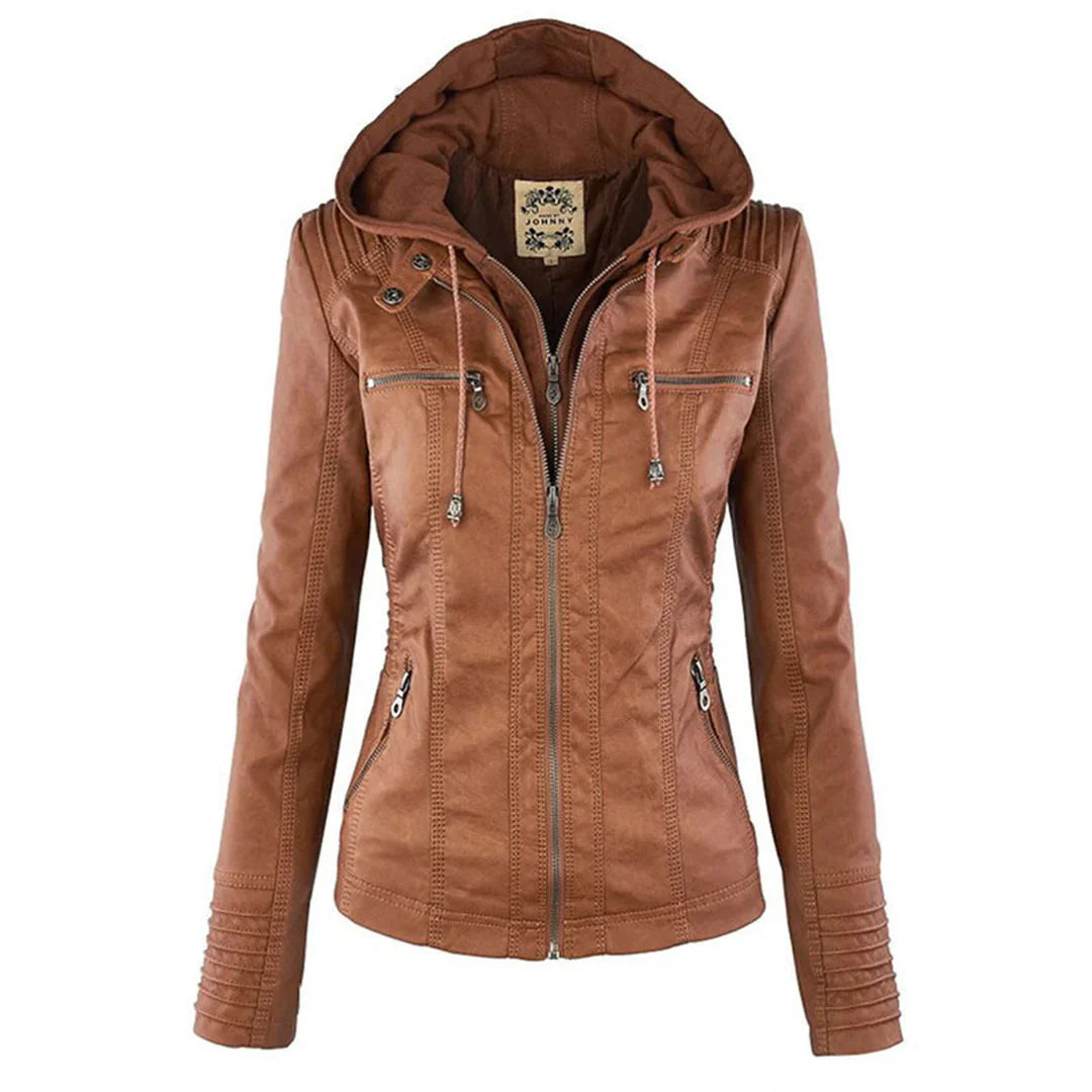 ZYNNIA | Weatherproof Leather Jacket