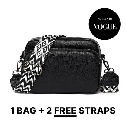 Charleston Signature Leather Crossbody Bag with Accessories