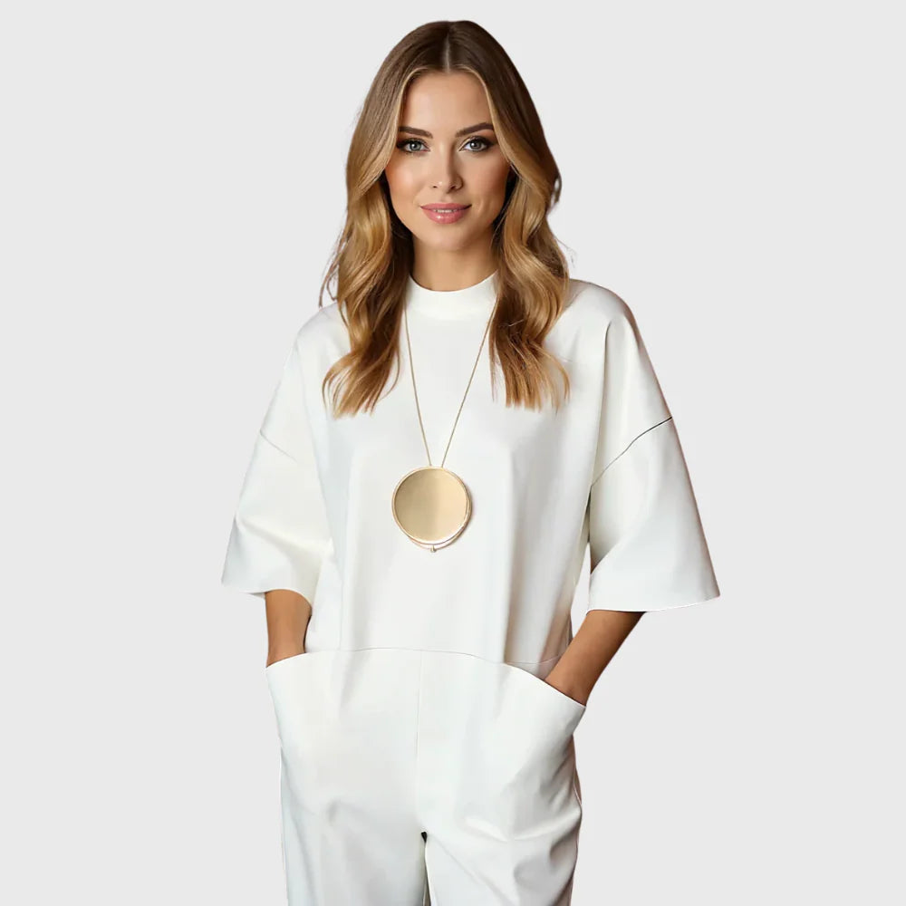 Avalyn™ | Elegant Short Sleeve Jumpsuit