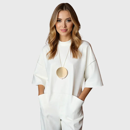 Avalyn™ | Elegant Short Sleeve Jumpsuit