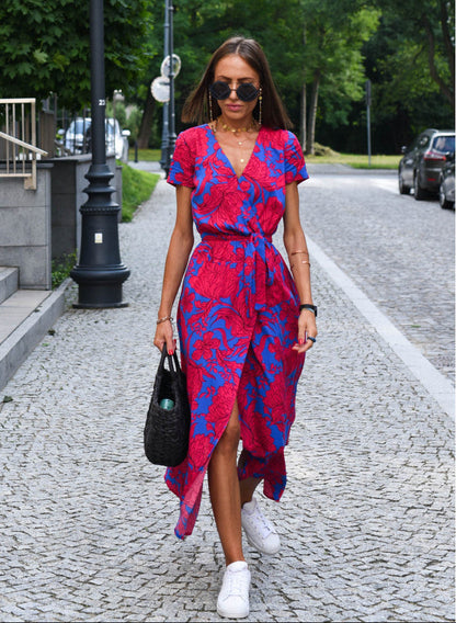 Aureza | Soft Bloom Wrap Dress