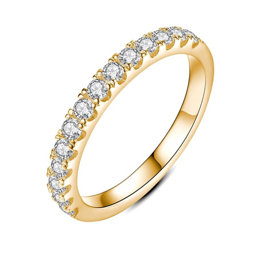 Moissanite Wedding Band | Gold 18K