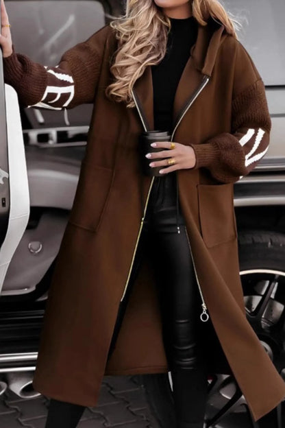 Virelle | Knitted Hooded Long Coat