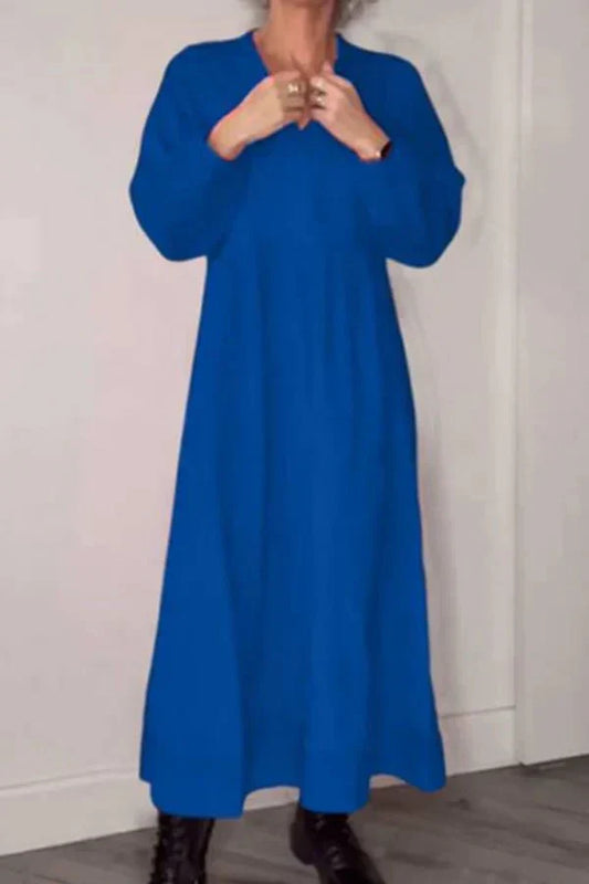 Penelope | V-Neck Linen Dress