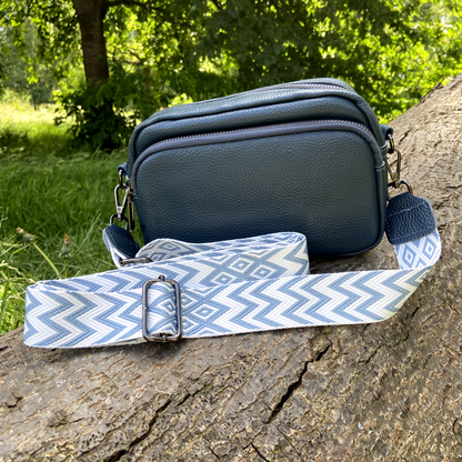 Charleston Signature Leather Crossbody Bag with Accessories