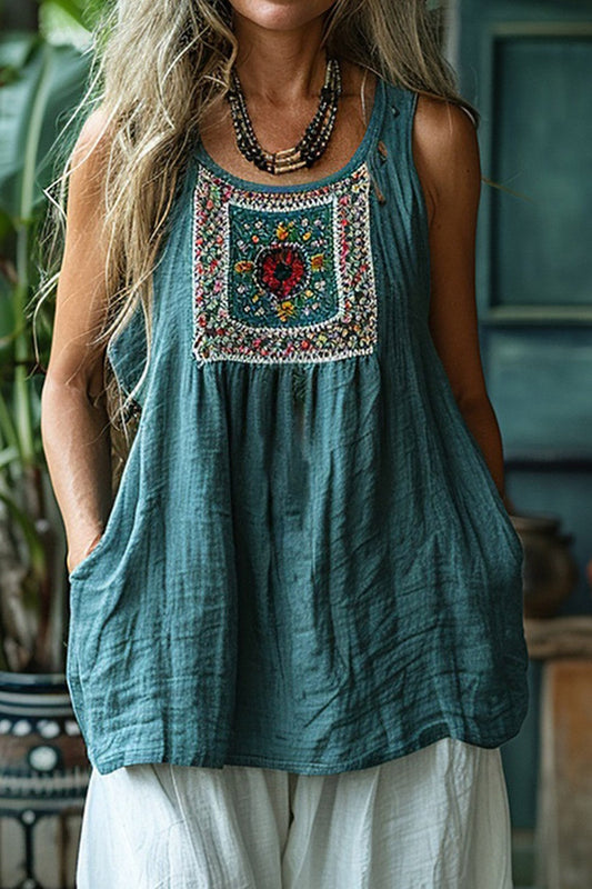 Marigold | Retro Loose Bohemian Top