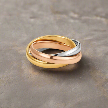 Tricolour Loop Ring