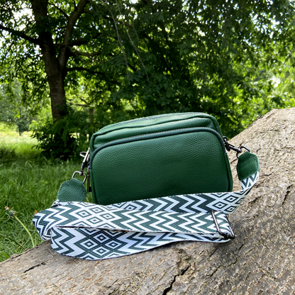 Charleston Signature Leather Crossbody Bag with Accessories