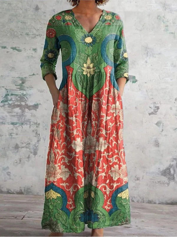 Loriva™ | Floral Maxi Dress
