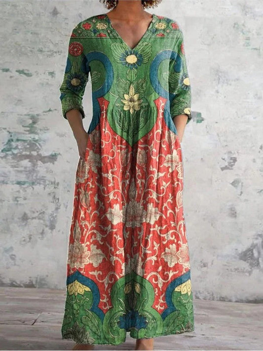 Loriva™ | Floral Maxi Dress