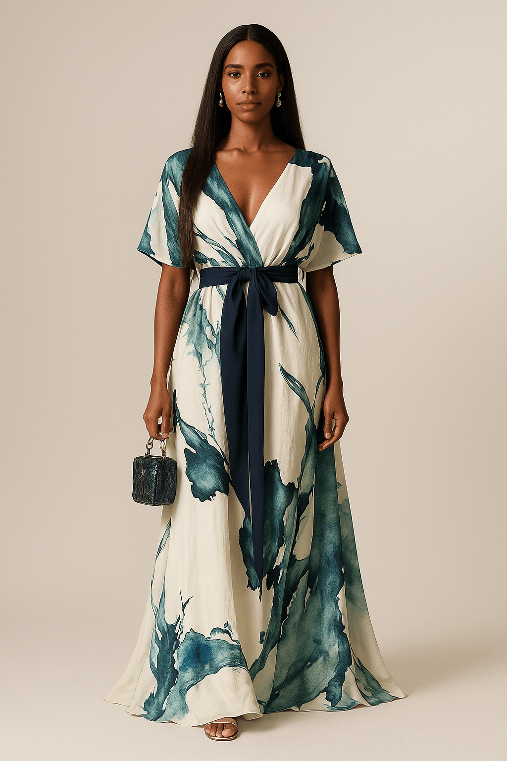 Isabelle | Maxi Watercolor Dress