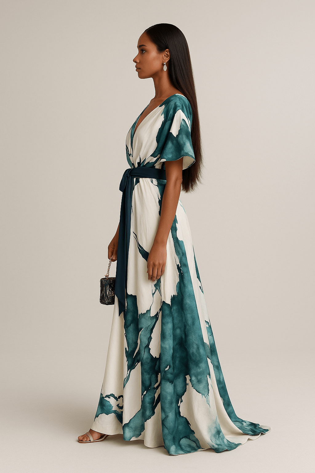 Isabelle | Maxi Watercolor Dress