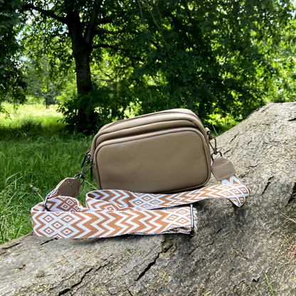 Charleston Signature Leather Crossbody Bag with Accessories