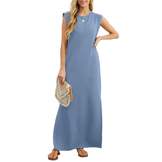 MARIANA | Long Flowing Dress with Wrinkle-Resistant Effect
