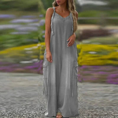 Emma™ | Wide Leg Jumpsuit with Pockets