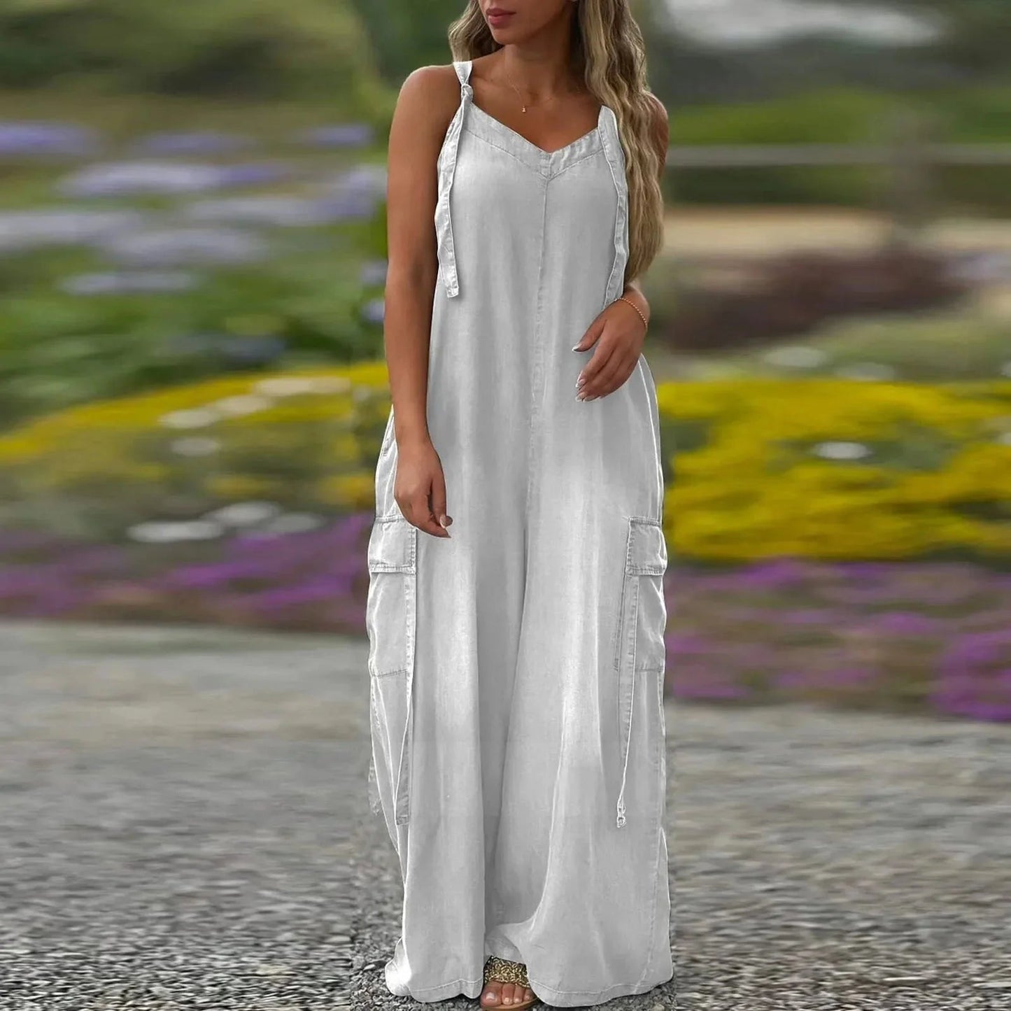Emma™ | Wide Leg Jumpsuit with Pockets